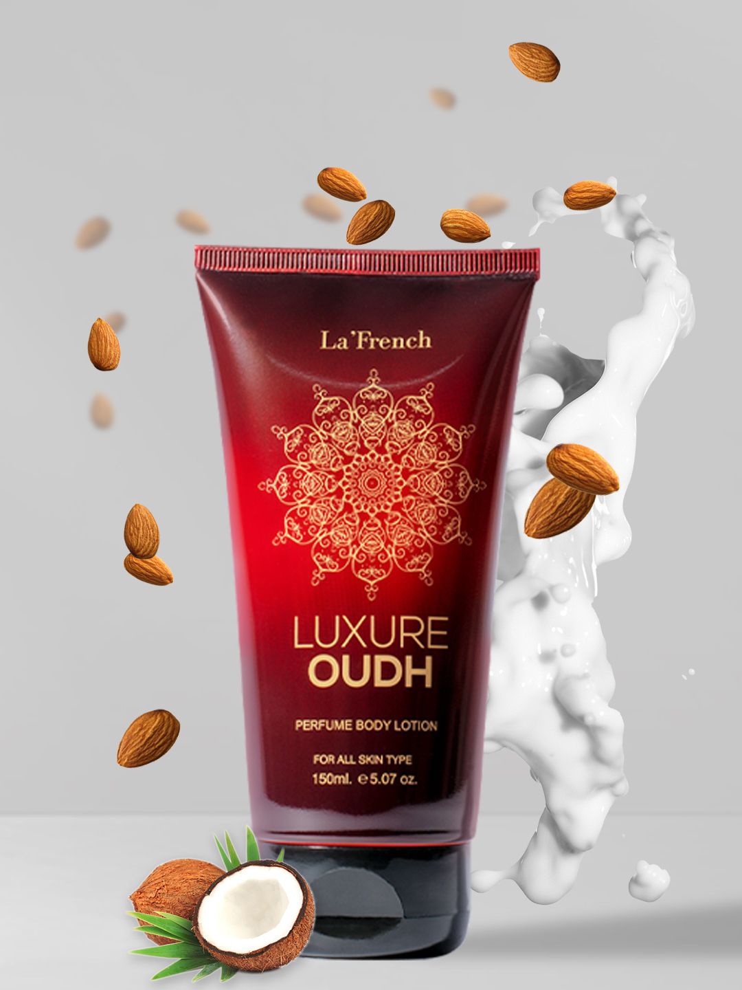 

La French Luxure Oudh Perfume Body Lotion With Vitamin E - 150 ml, Black