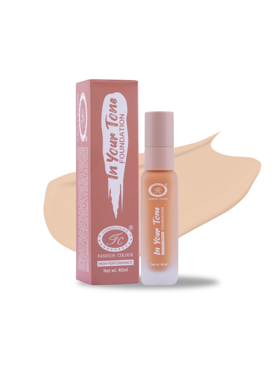 

Fashion Colour In Your Tone High Performance Foundation 40ml - 01 Warm Amber, Beige