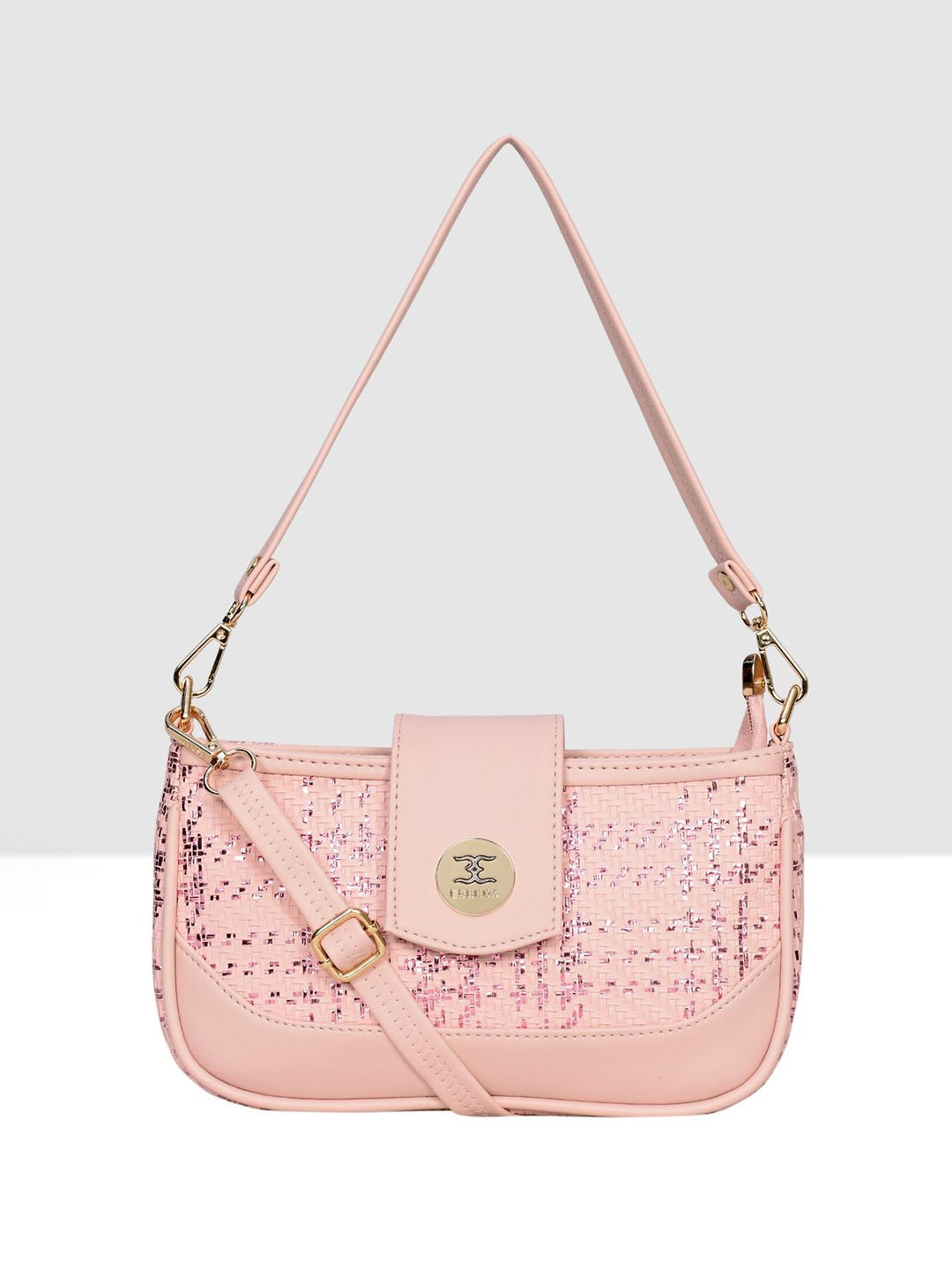 

ESBEDA Women Textured Sling Bag, Pink