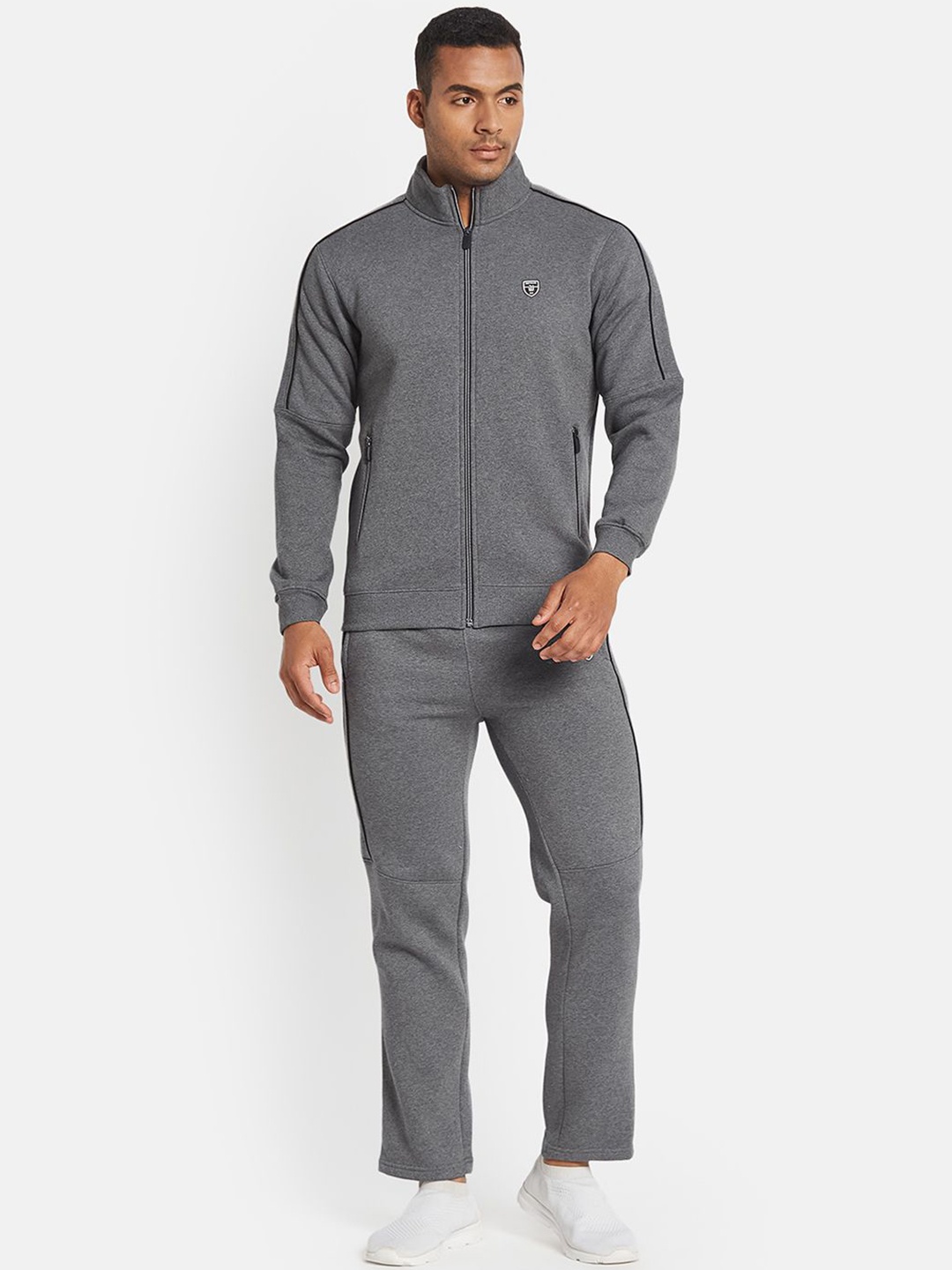

Octave Men Long Sleeves Mid-Rise Tracksuits, Grey