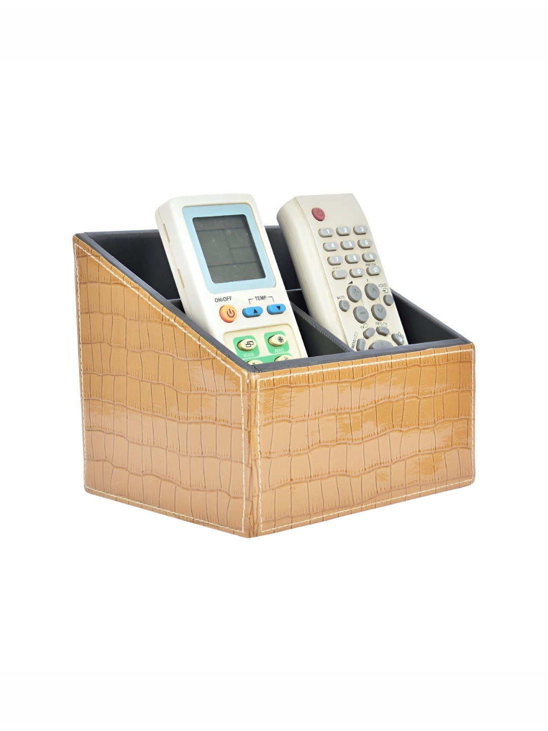 

Premsons Beige & Black Desk Remote Holder Organiser