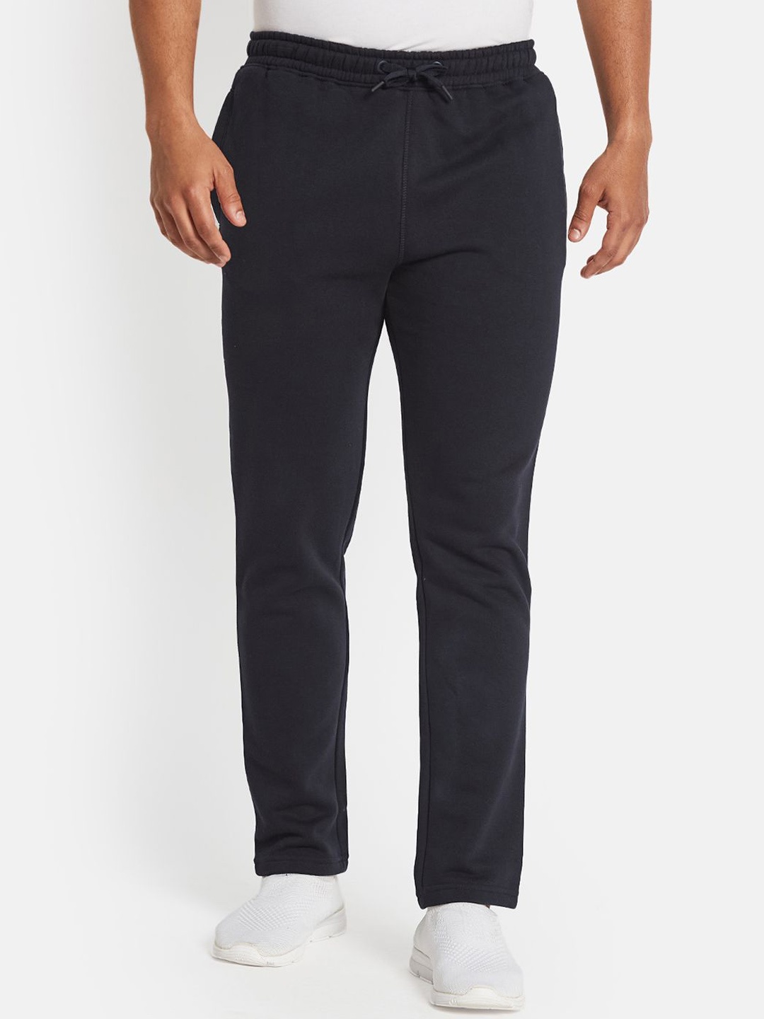 

Octave Men Regular Fit Mid Rise Track Pants, Black