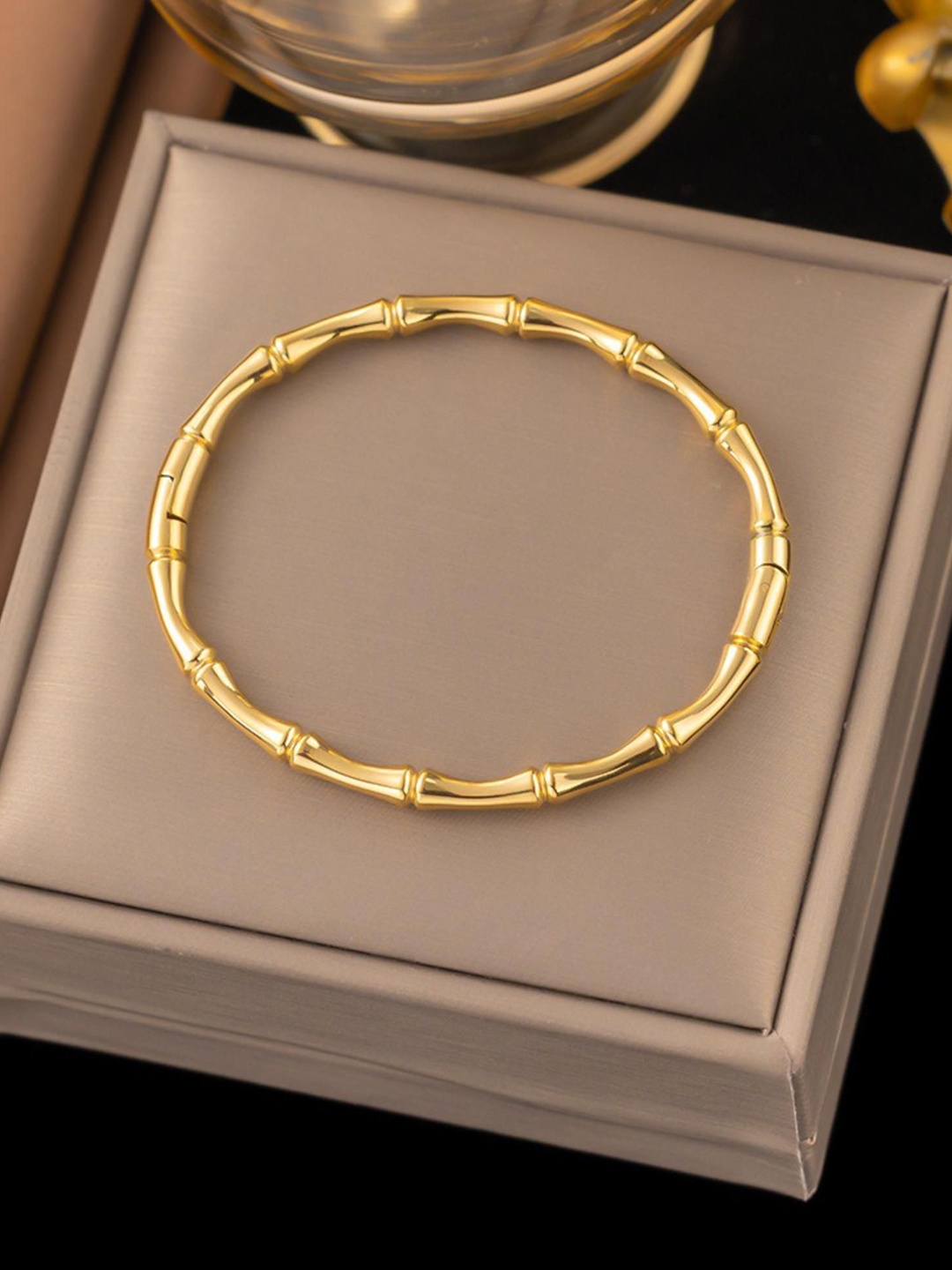 

MYKI Gold-Plated Stainless Steel Kada Bracelet