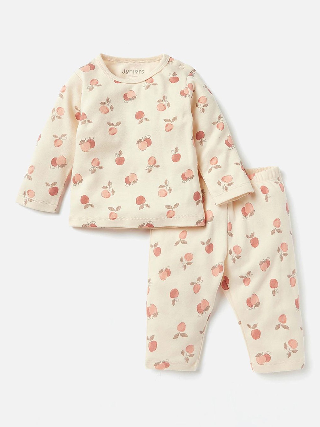 

Juniors by Babyshop Infants Girls Tropical Printed Night Suit, Pink