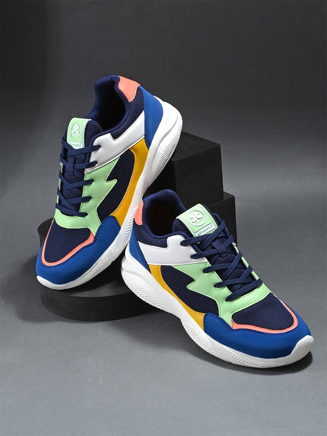 

OFF LIMITS Men Lace-Ups Running Non-Marking Shoes, Navy blue