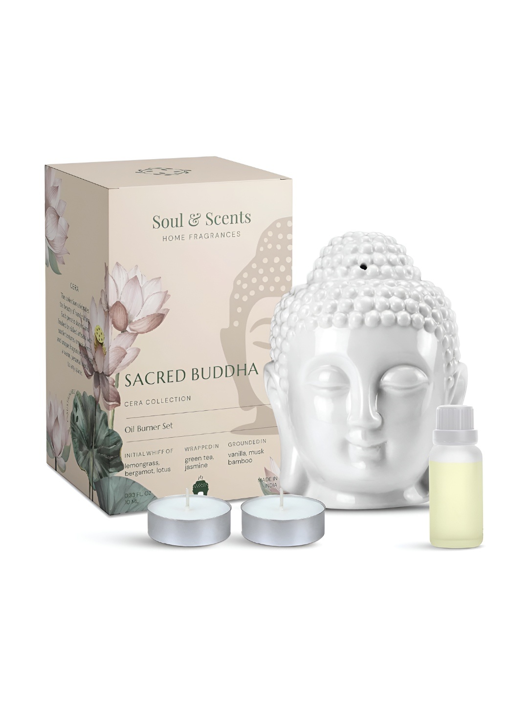 

SOUL & SCENTS White & Yellow Aroma Oil Diffuser Set