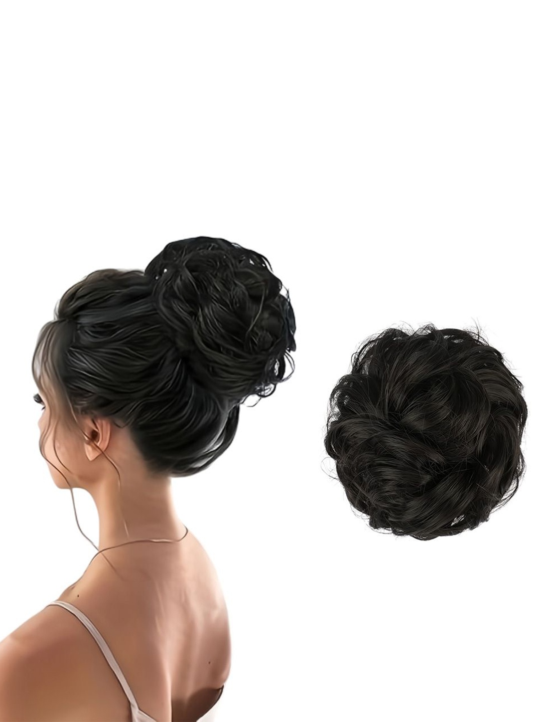 

D-Divine Messy Bun Hair Extension - Black