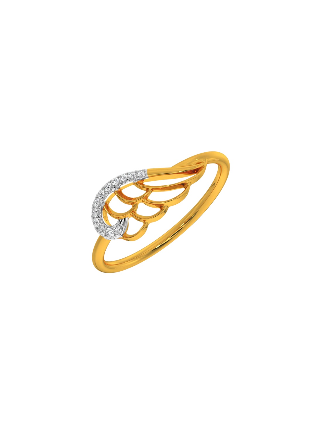 

KISNA DIAMOND AND GOLD JEWELLERY Women18KT Finger Diamond Ring, Yellow