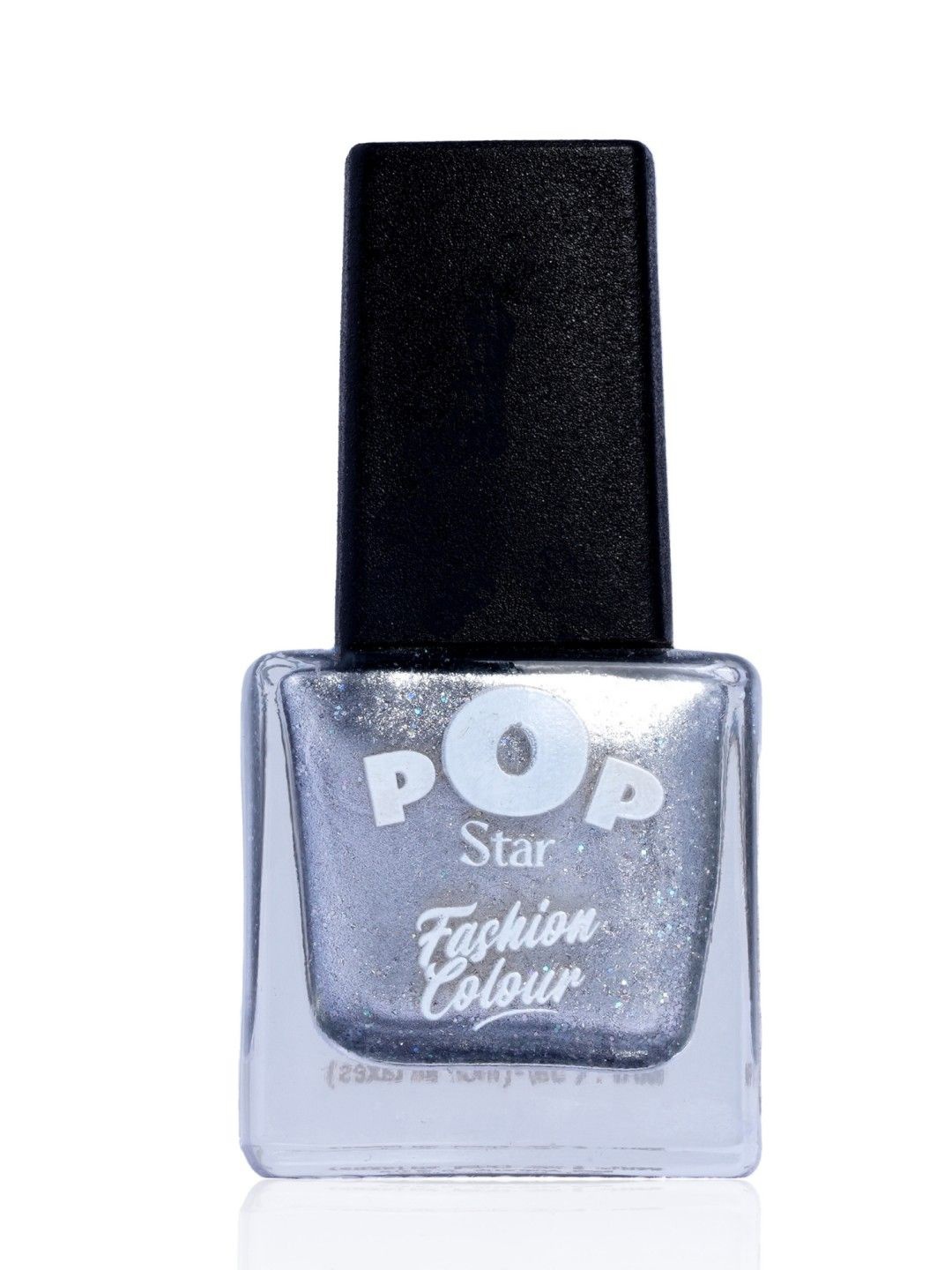 

Fashion Colour Pop Star Quick Drying Long Lasting Glossy Nail Polish - 6.5 ml - 567, Silver