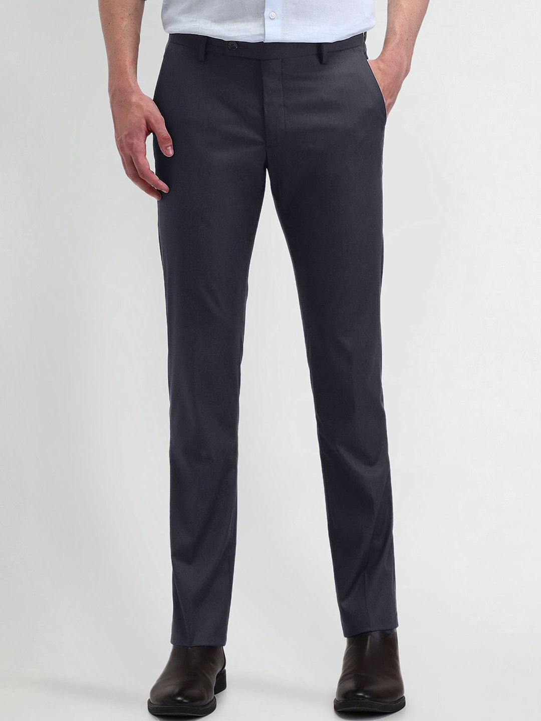 

Arrow Men Urban Slim Slim Fit Trousers, Blue