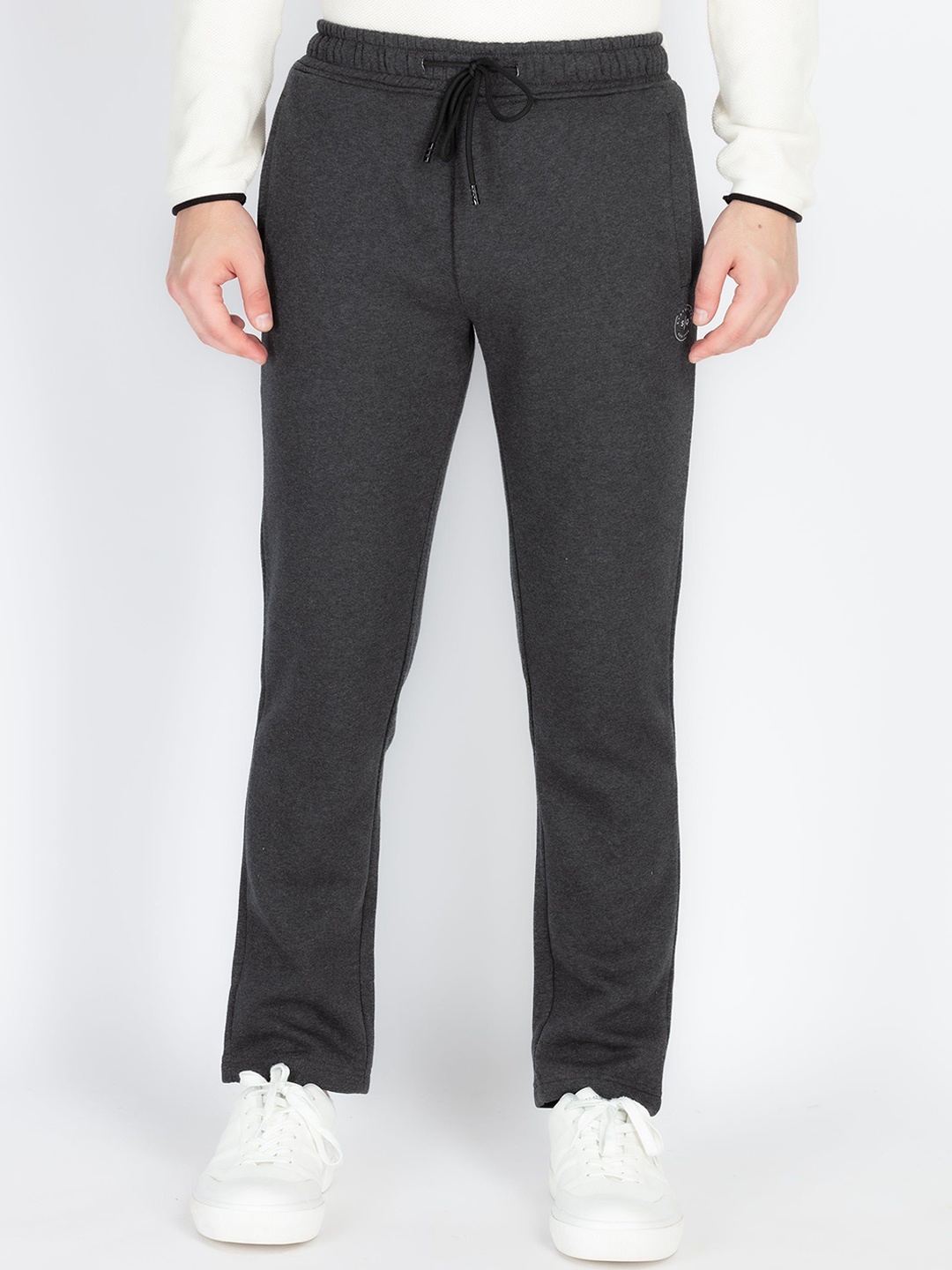 

Status Quo Men Cotton Regular Fit Mid-Rise Track Pants, Charcoal