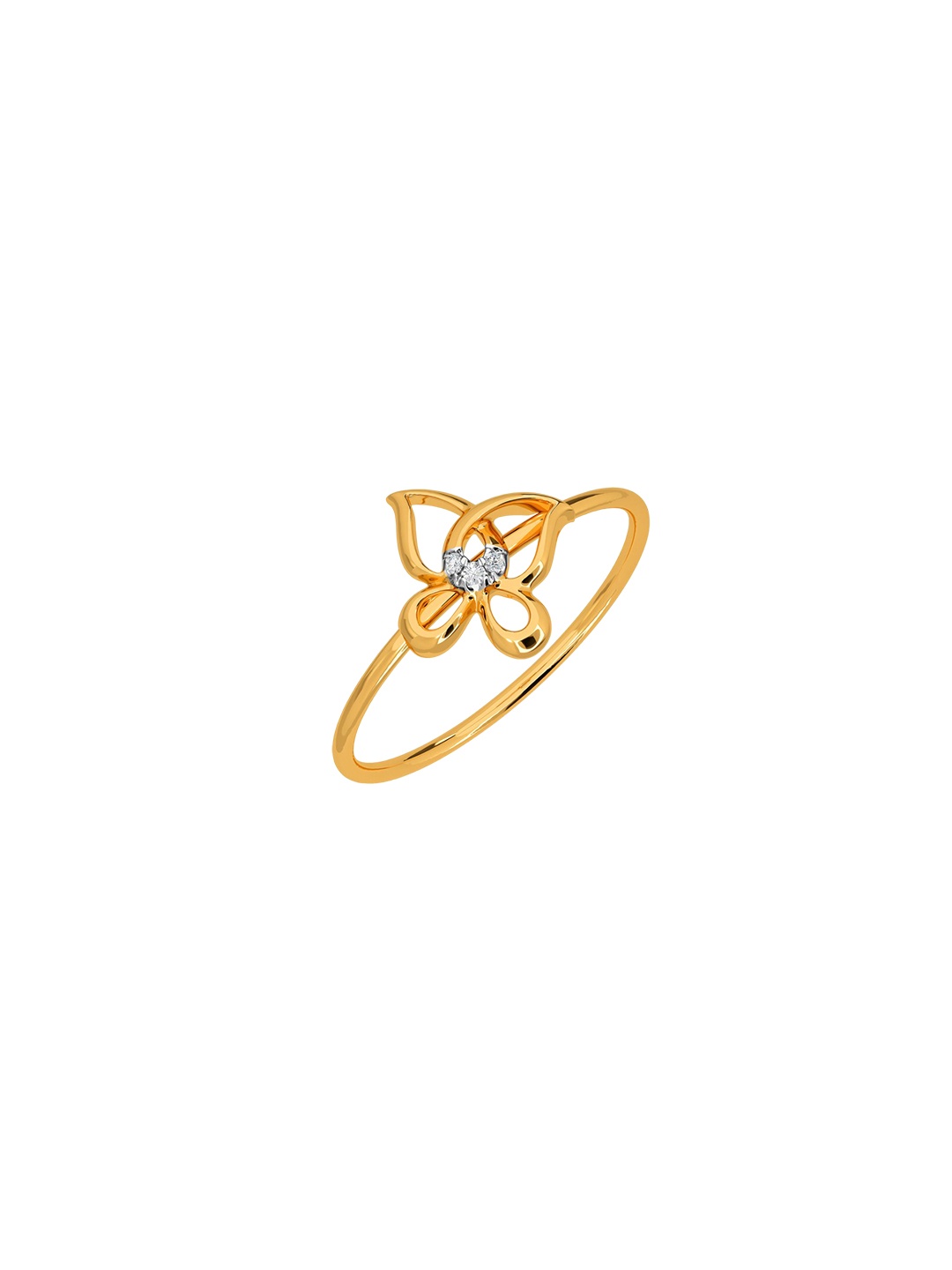 

KISNA DIAMOND AND GOLD JEWELLERY 14KT Finger Ring Diamond 0.01 CT