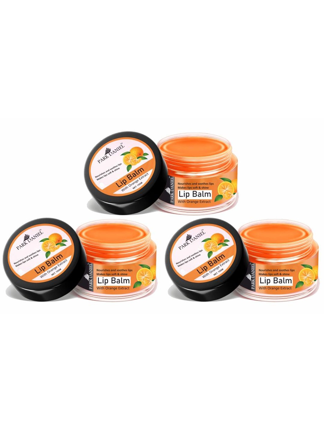 

Park Daniel Set Of 3 Orange Extract Lip Balm - 15 g Each