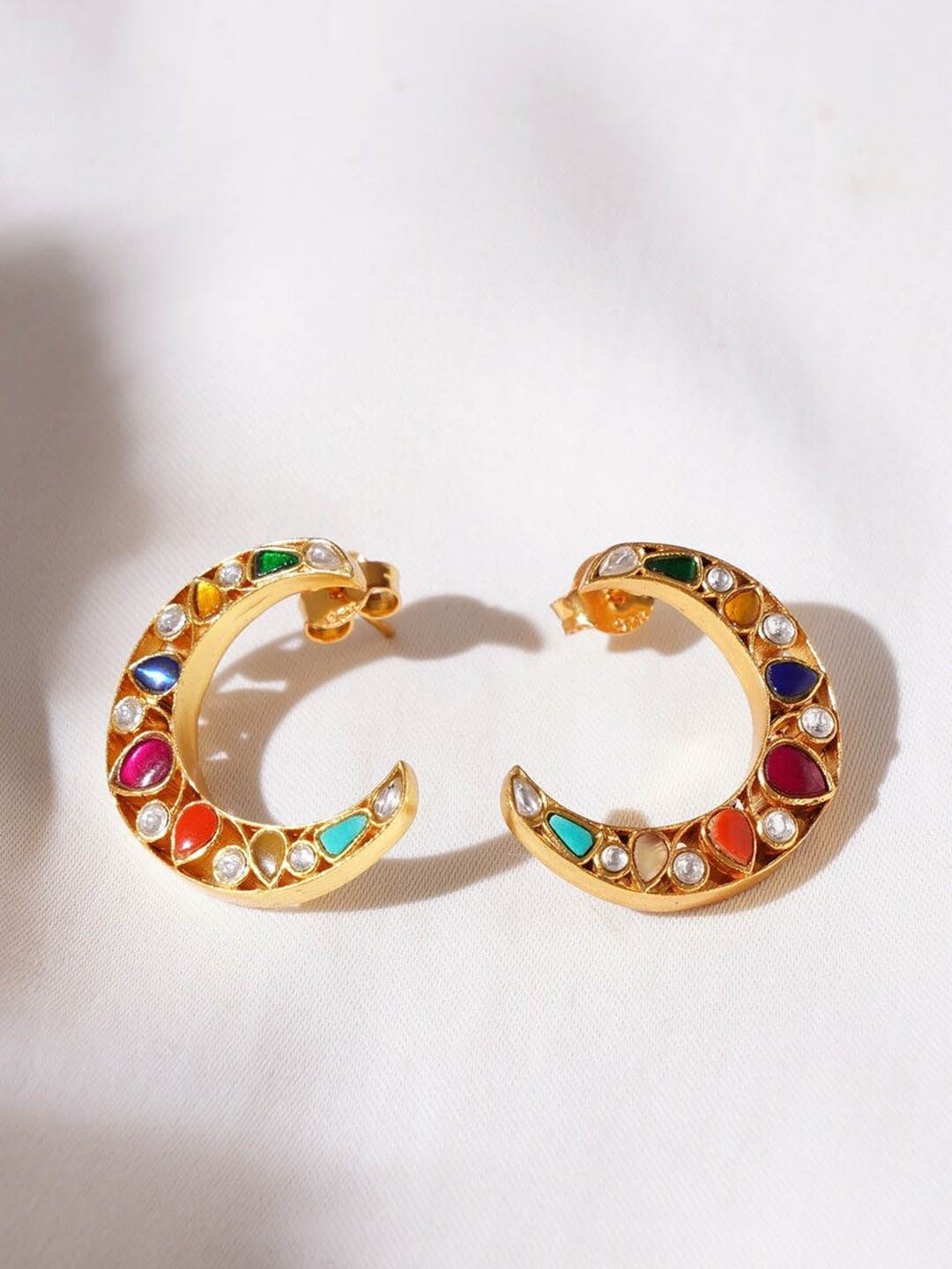 

JAYPORE Contemporary Ear Cuff Earrings, Gold