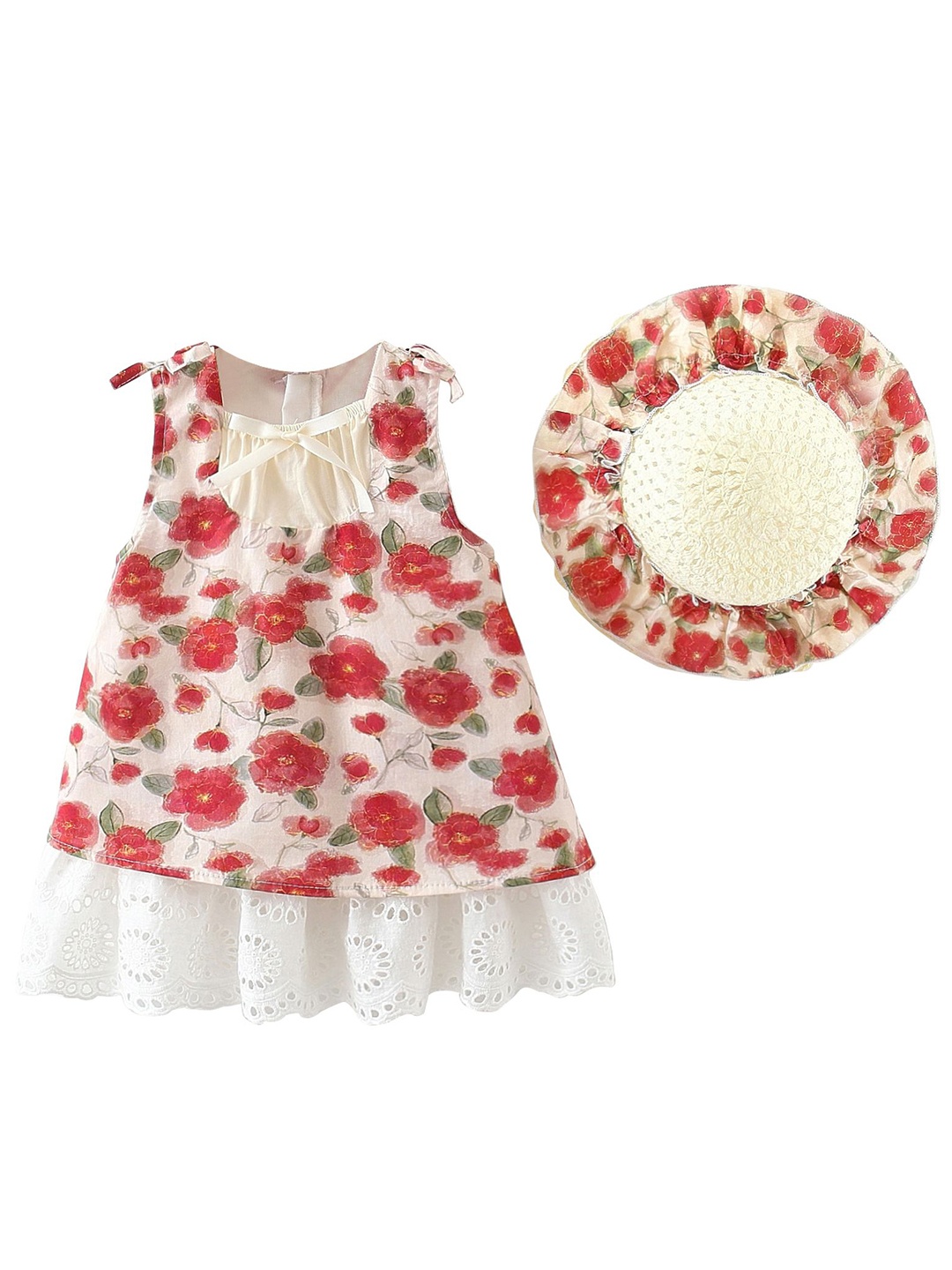 

StyleCast x Revolte Floral Print Fit & Flare Mini Dress, Red