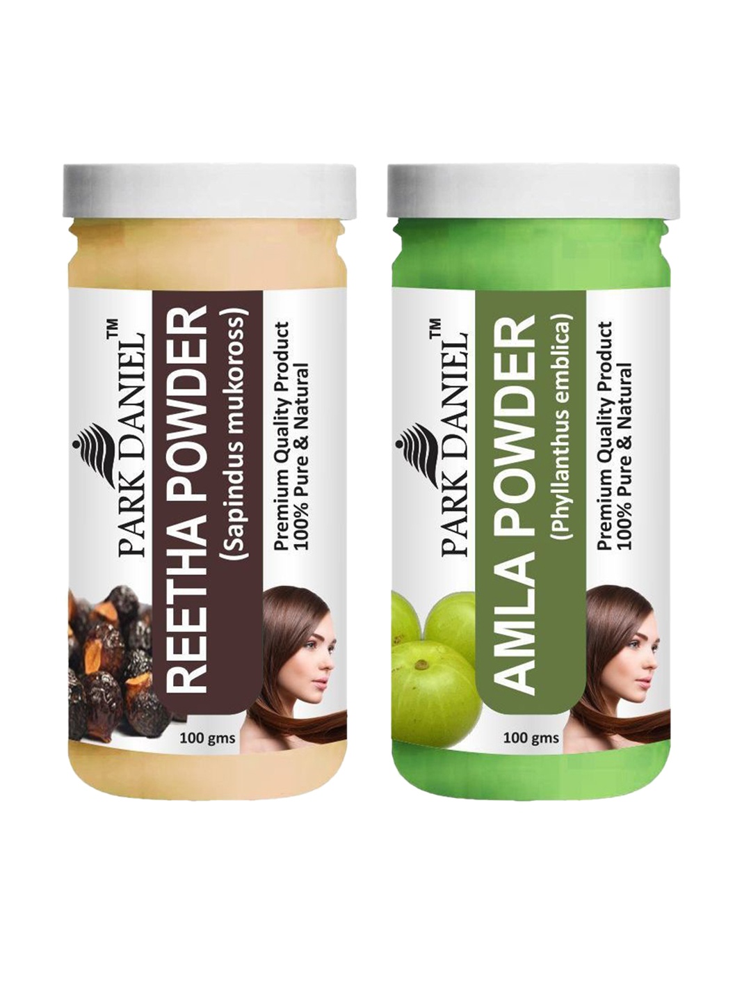 

Park Daniel Set Of 2 Reetha & Amla Powder Face Mask - 100 g Each, Green