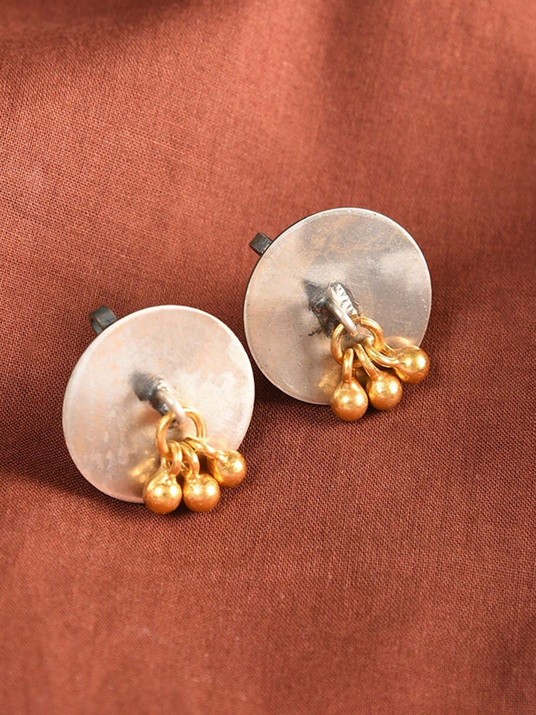 

JAYPORE Circular Shaped Studs, Silver