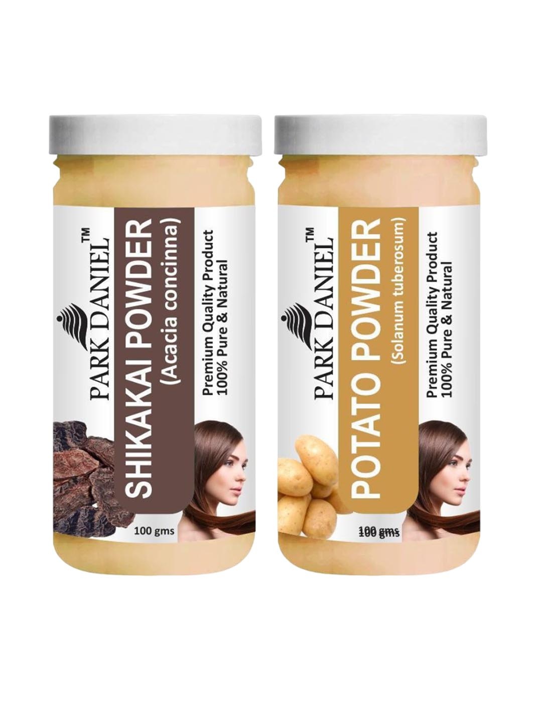 

Park Daniel Set Of 2 Shikakai & Potato Powder Face Pack - 100 g Each, Transparent