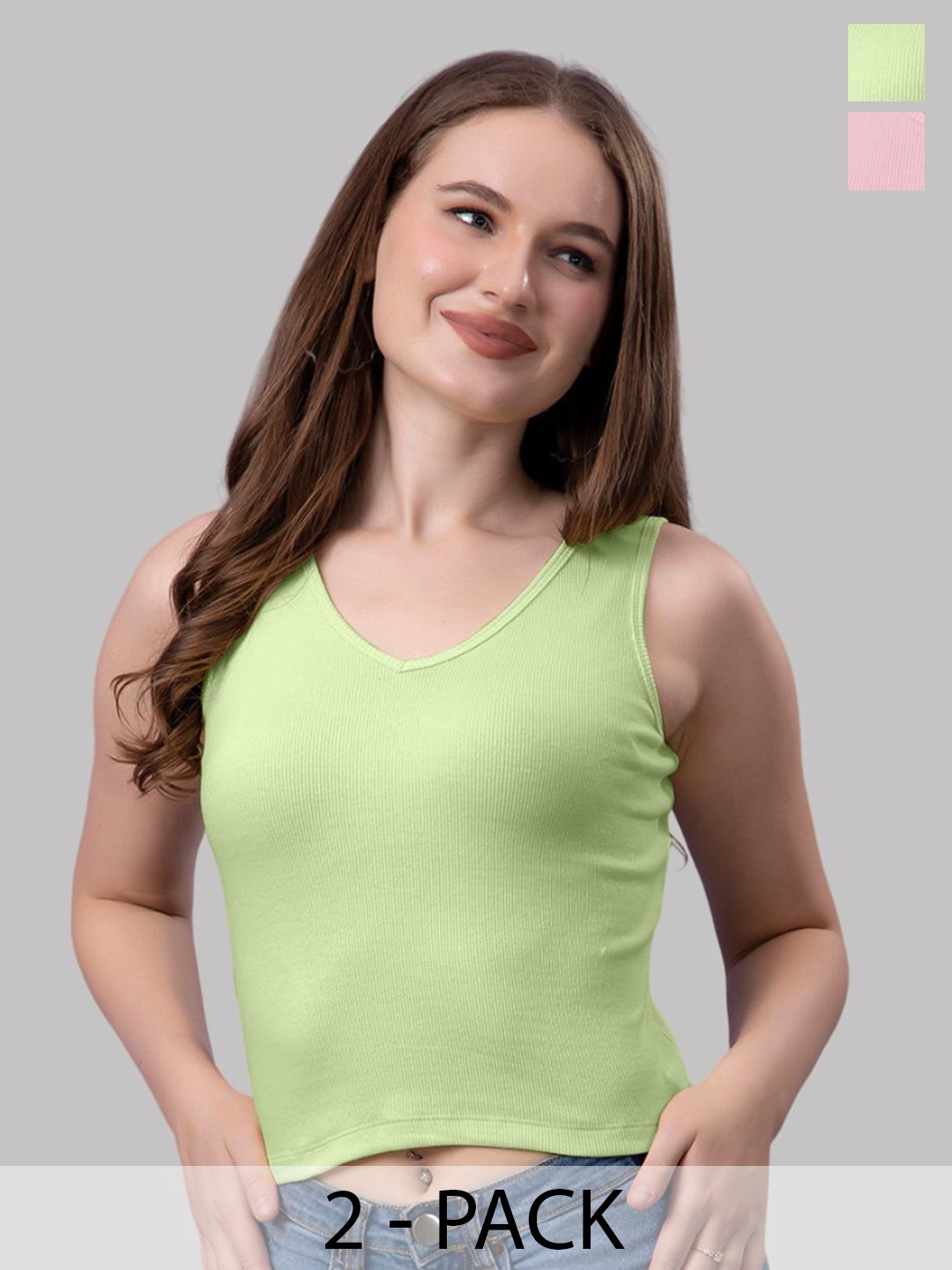

Friskers Cotton Crop Top, Coral