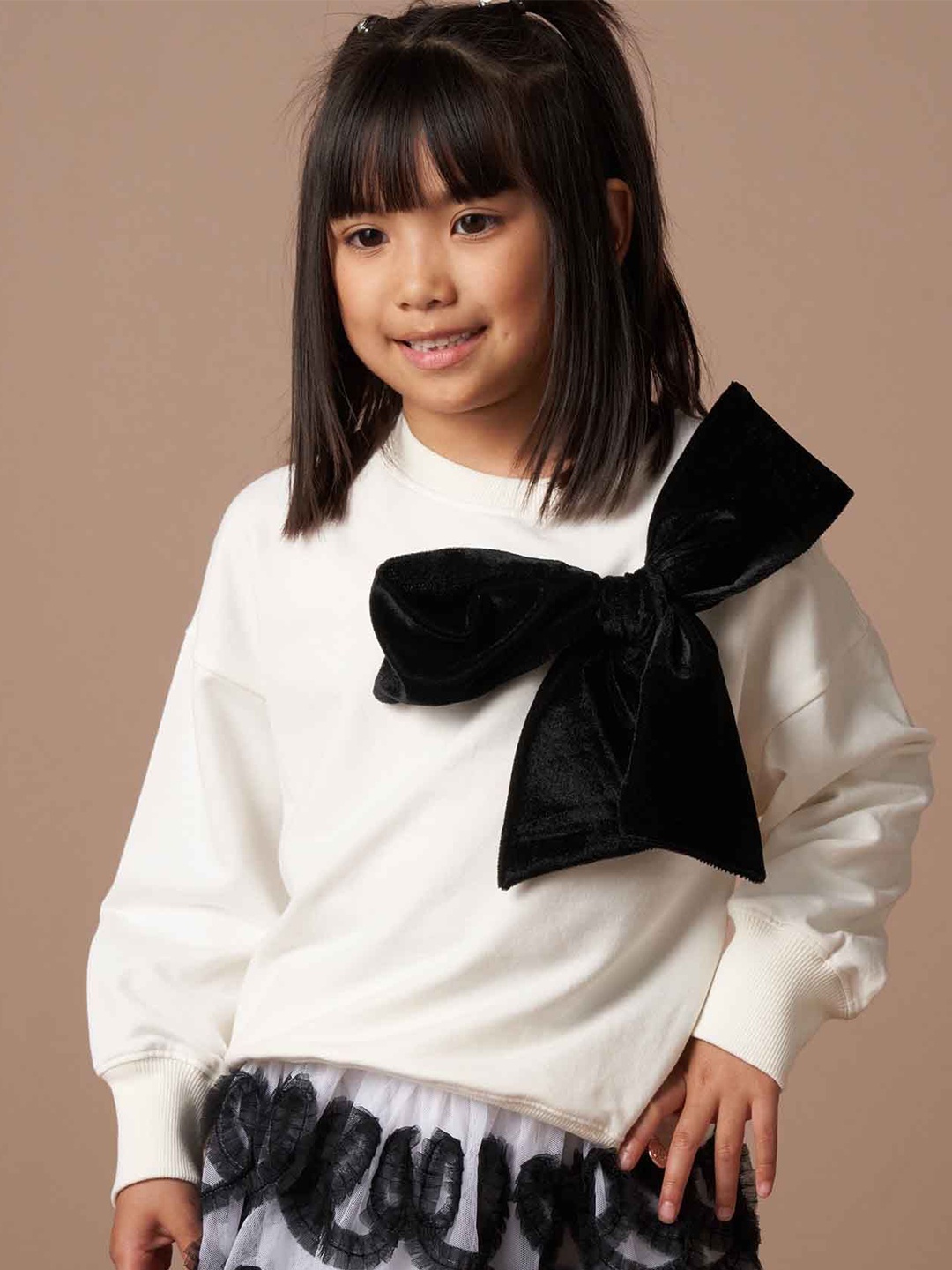 

Angel & Rocket Girls Printed Sweatshirt, White