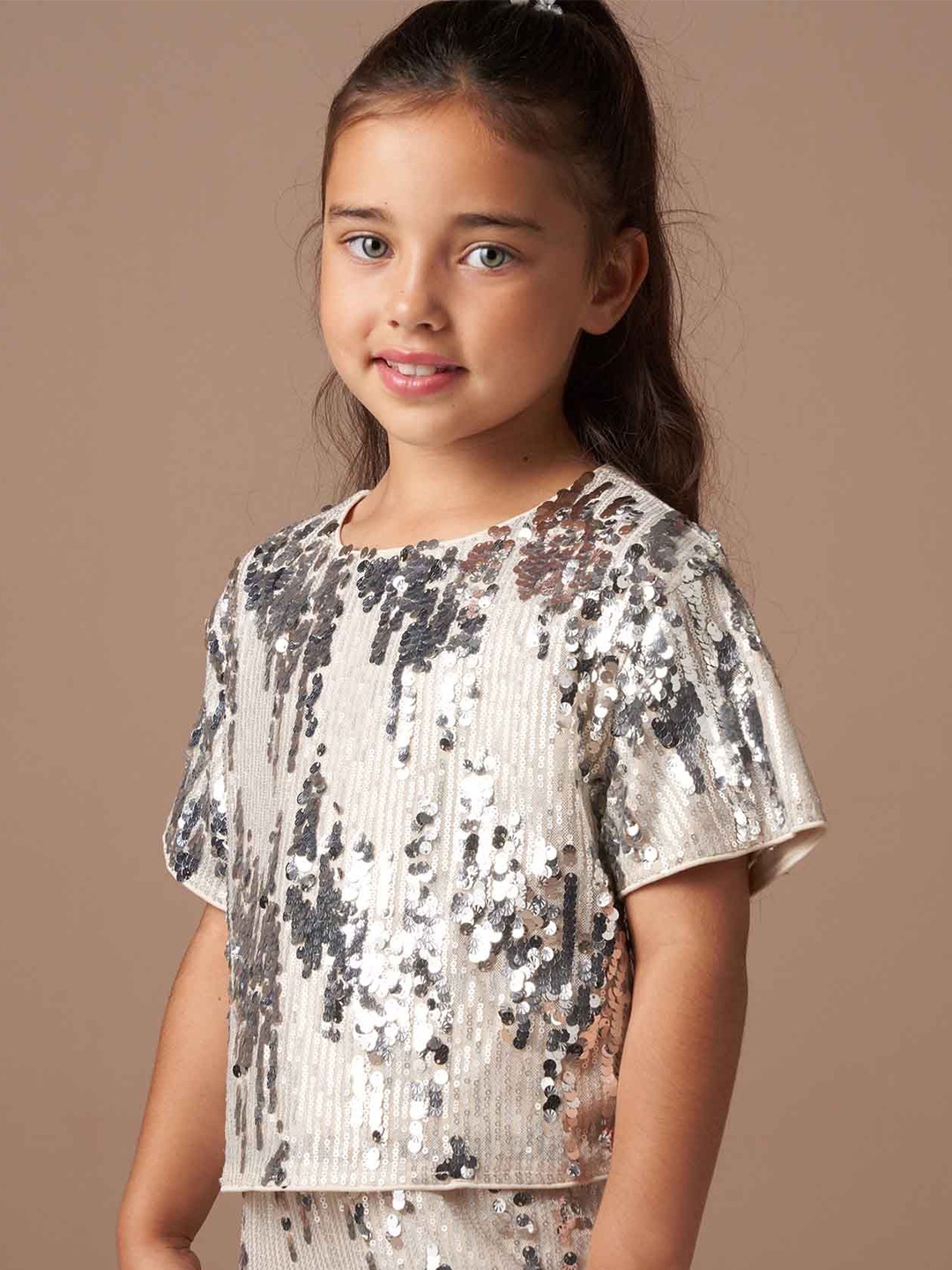 

Angel & Rocket Embellished Top, Silver