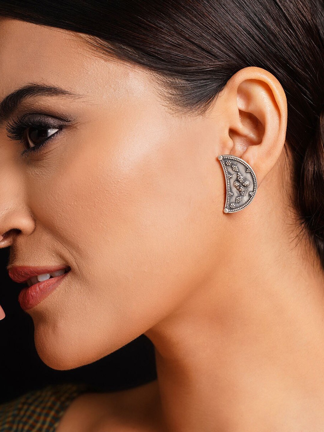 

JAYPORE Pure Silver Contemporary Studs