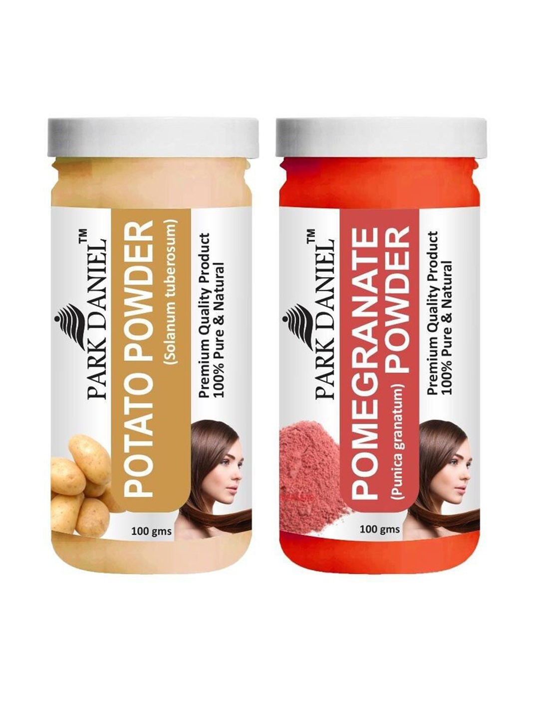 

Park Daniel Set Of 2 Potato & Pomegranate Powder Face Pack - 100 g Each, White