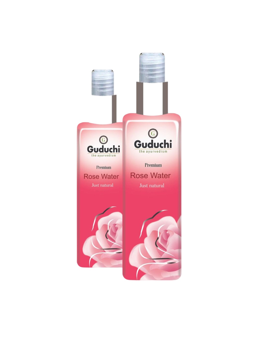 

Guduchi Ayurveda Set Of 2 Premium Rose Water Spray - 100 ml Each, Green