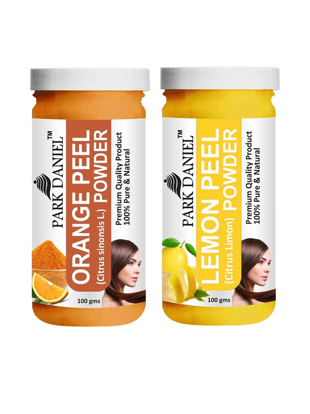 

Park Daniel Set Of 2 Natural Orange & Lemon Peel Powder - 100 g Each, Transparent