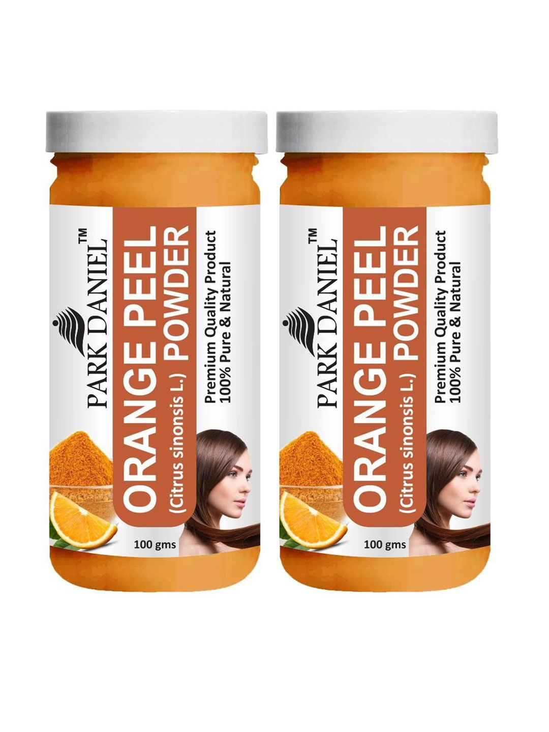 

Park Daniel Set Of 2 Orange Peel Powder Face Pack - 100 g Each, White