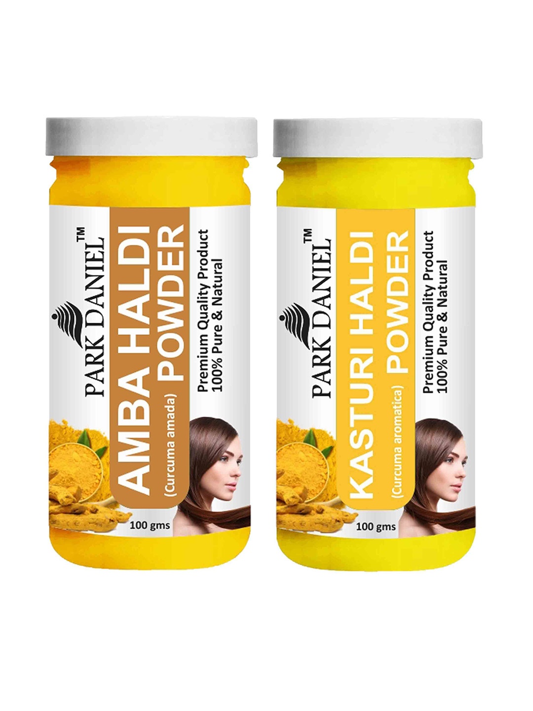 

Park Daniel Set Of 2 Amba Haldi Powder & Kasturi Haldi Powder Pack - 100 g Each, White