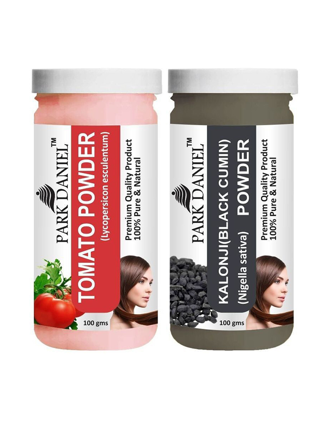 

Park Daniel Set Of 2 Kalonji & Tomato Powder For SKin & Hair- 100g Each, White
