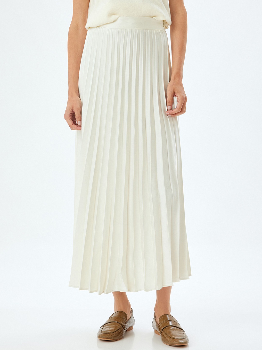 

Koton A-Line Midi Skirts, White