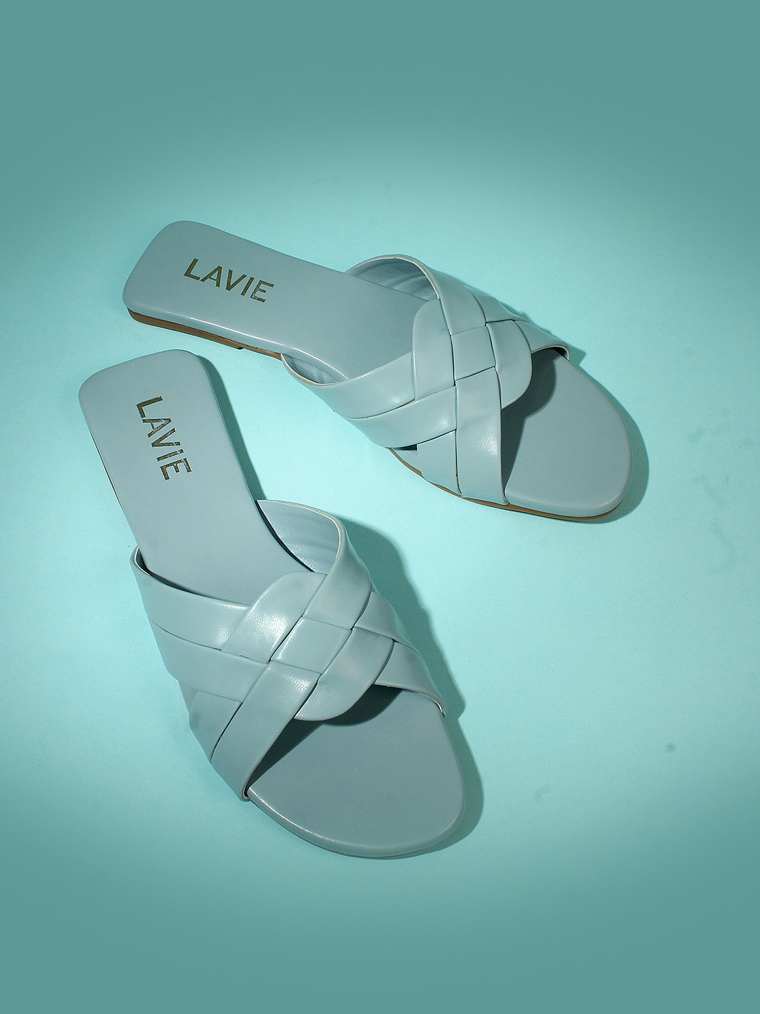 

Lavie Women Casual Open Toe Flats, Blue