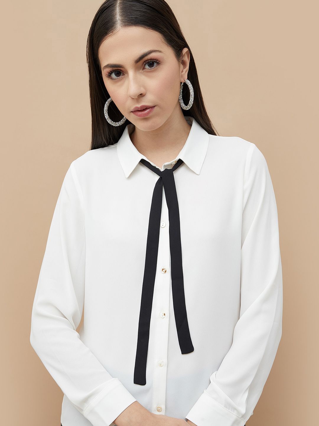 

CODE by Lifestyle Shirt Style Top, Off white