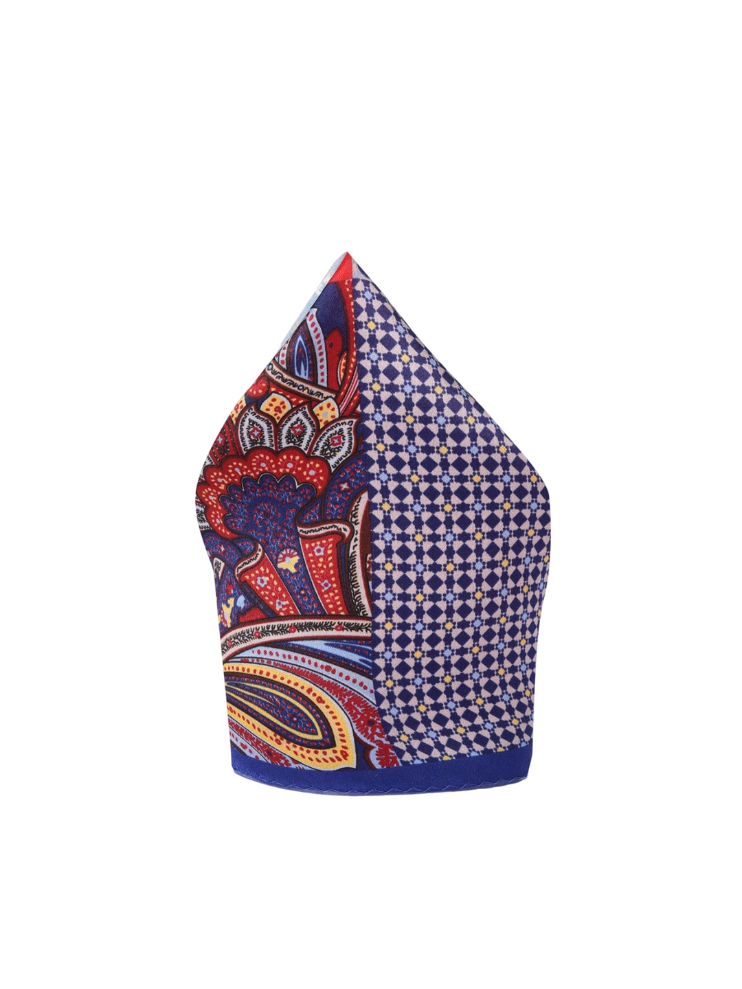 

Peter England Printed Microfiber Pocket Squares, Blue