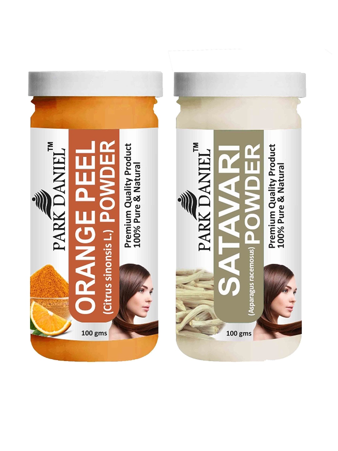 

Park Daniel Set Of 2 Orange Peel Powder & Satavari Powder Pack - 100 g Each, Transparent