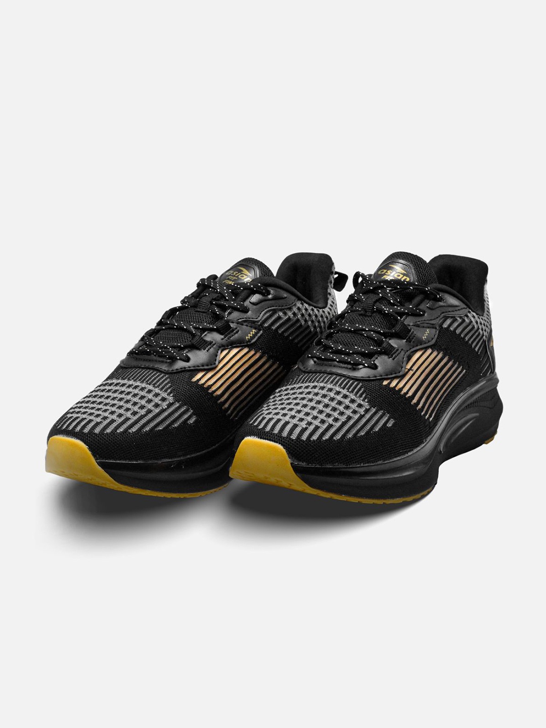 

ASIAN Men Mesh Running Non-Marking Shoes, Black