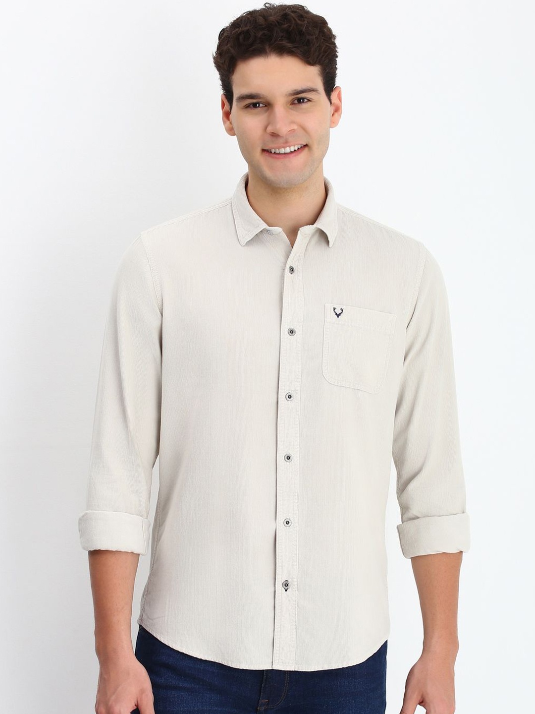 

Allen Solly Men Custom Opaque Casual Shirt, Grey