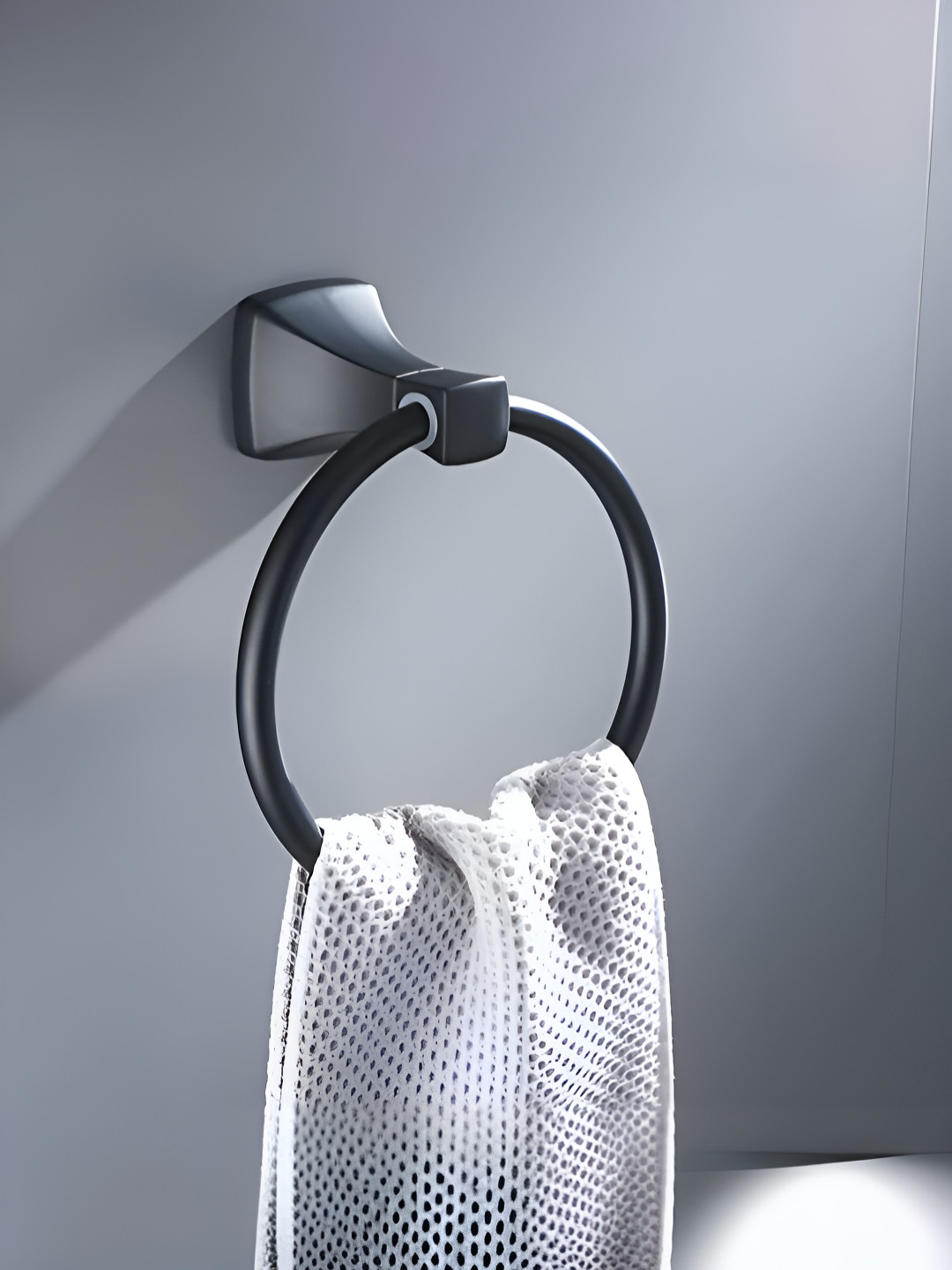 

Plantex Black Aluminum Round Napkin Ring