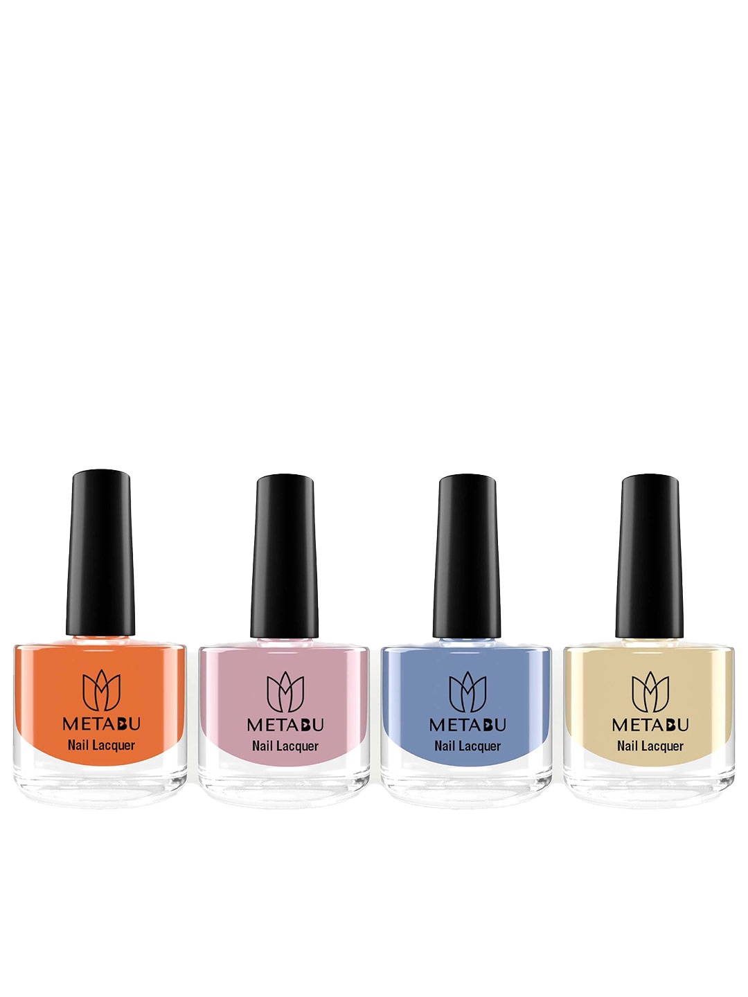 

METABU Set Of 4 Nail Lacquer - 8ml Each - Clay 01 - Umber 33 - Grey 35 - Tea 17, Multi