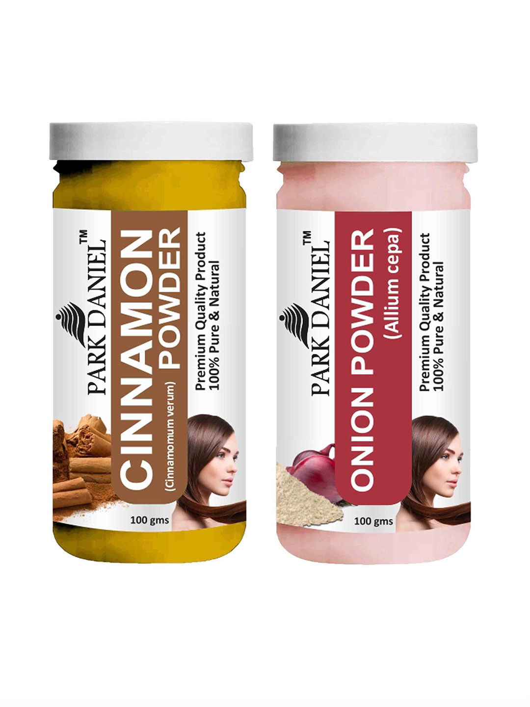 

Park Daniel Set Of 2 100% Pure Cinnamon & Onion Powder Face Pack - 100 g Each, Transparent