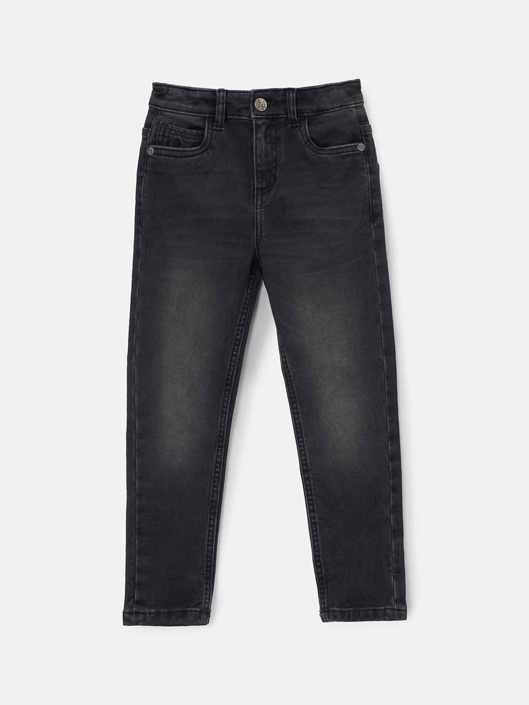 

Angel & Rocket Boys Urban Slim Slim Fit Heavy Fade Stretchable Jeans, Black