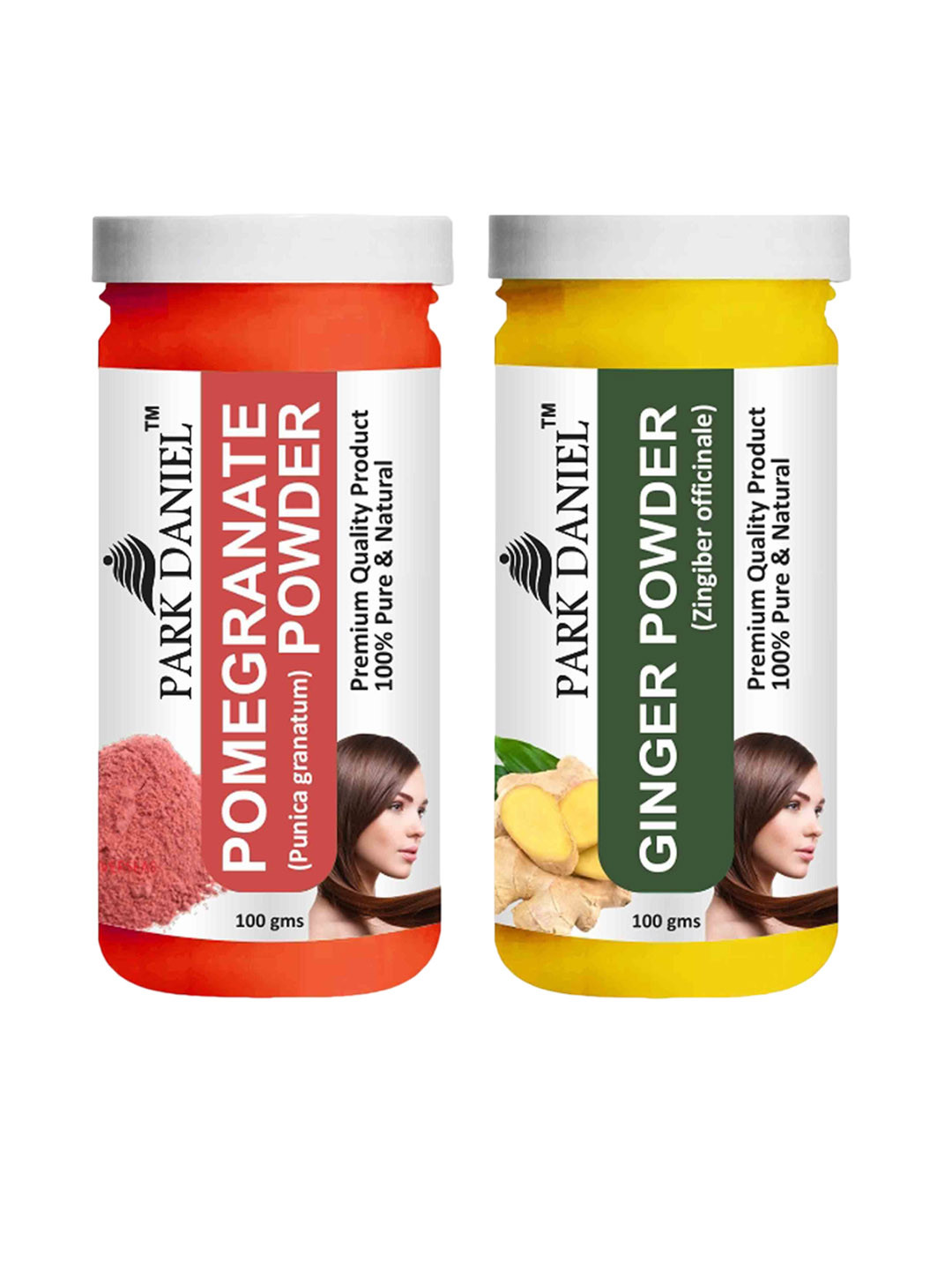 

Park Daniel Set Of 2 Pomegranate & Ginger Powder - 100 g Each, Transparent
