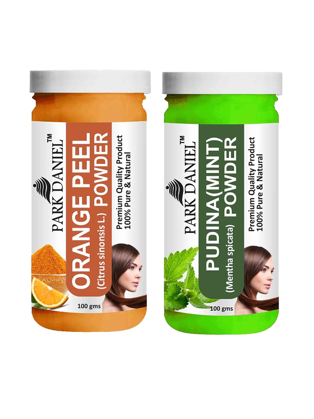 

Park Daniel Set Of 2 Orange & Pudina Powder For Hair & Skin - 100 g Each, Transparent
