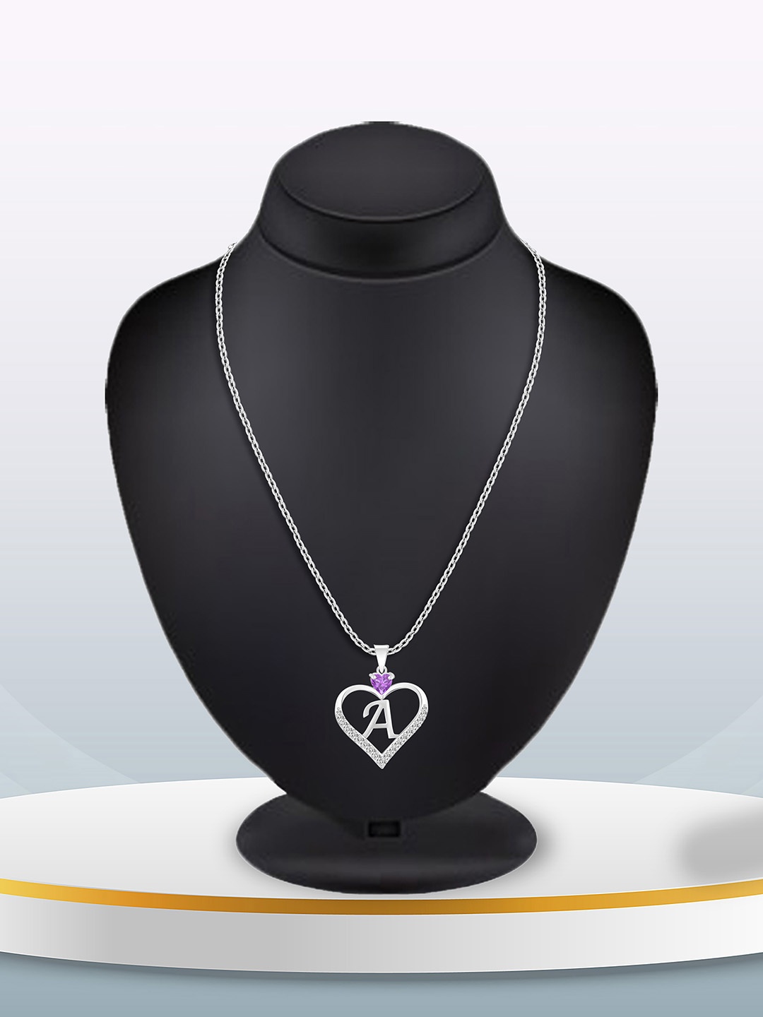 

Lila Silver-Plated Heart Shaped Pendants with Chains