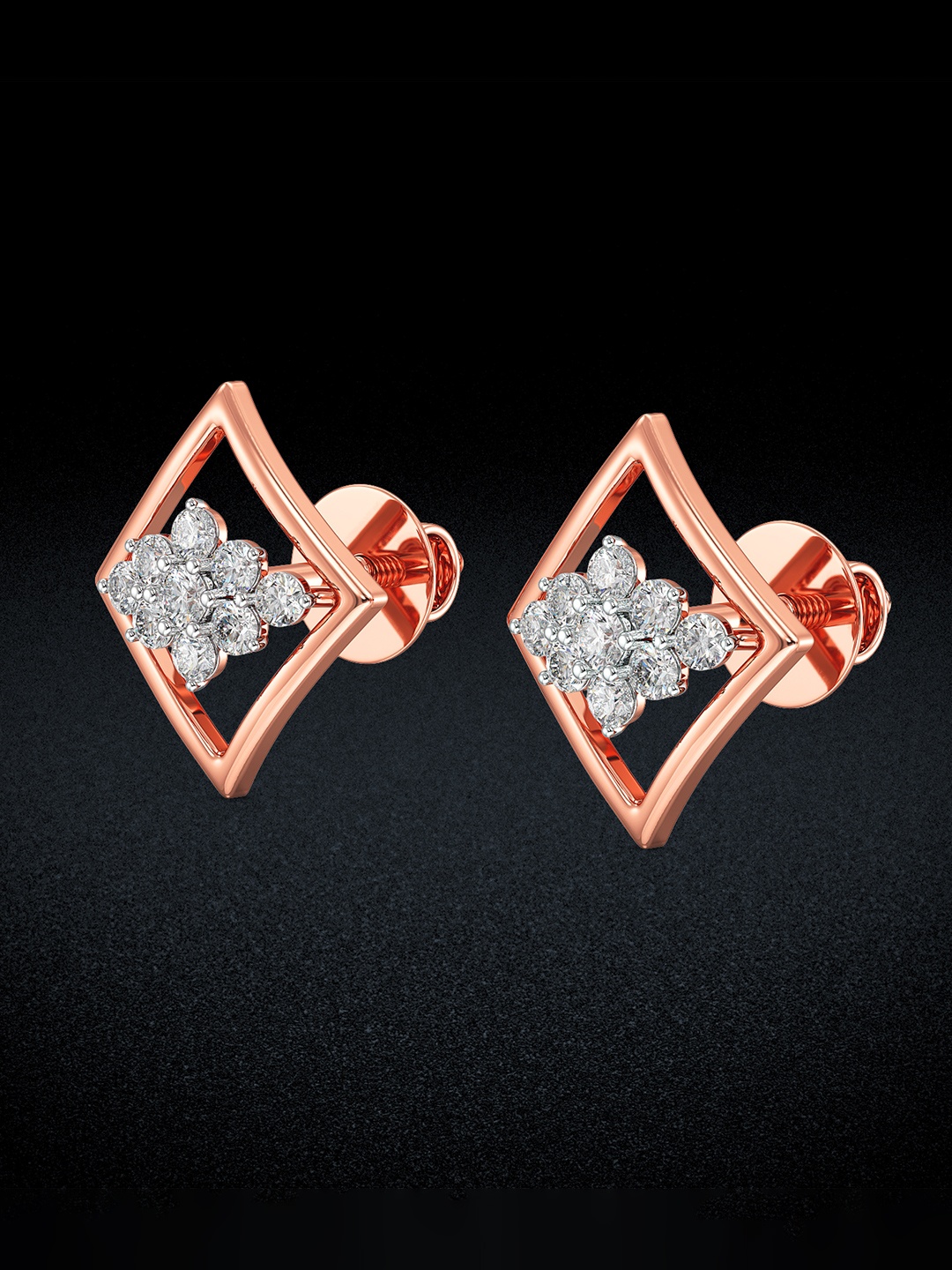 

Joyalukkas 18KT Rose Gold Earrings Diamond
