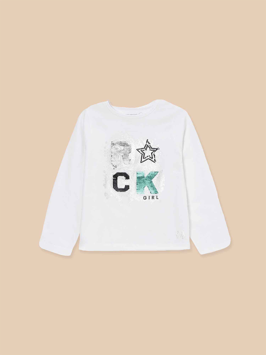 

Angel & Rocket Embellished Cotton Top, White