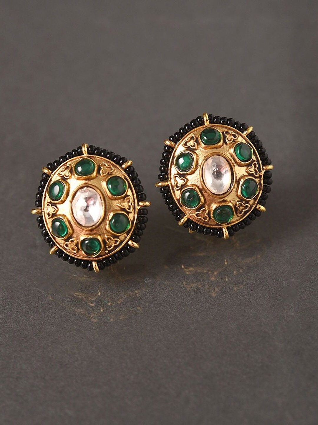 

JAYPORE Gold Plated Contemporary Studs