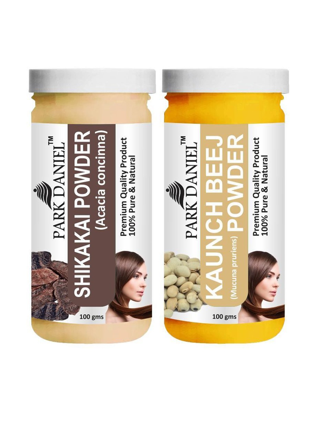 

Park Daniel Set Of 2 Kaunch beej & Shikakai Powder For Skin & Hair - 100 g Each, Transparent
